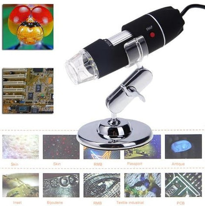 PORTABLE USB DIGITAL ELECTRONIC MICROSCOPE 8 LED MAGNIFIER 1000X VIDEO CAMERA