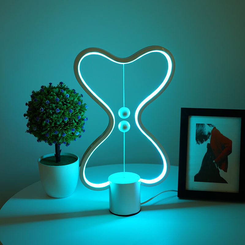 7 Colors Balance Lamp LED Night Light USB Powered Home Decor Bedroom