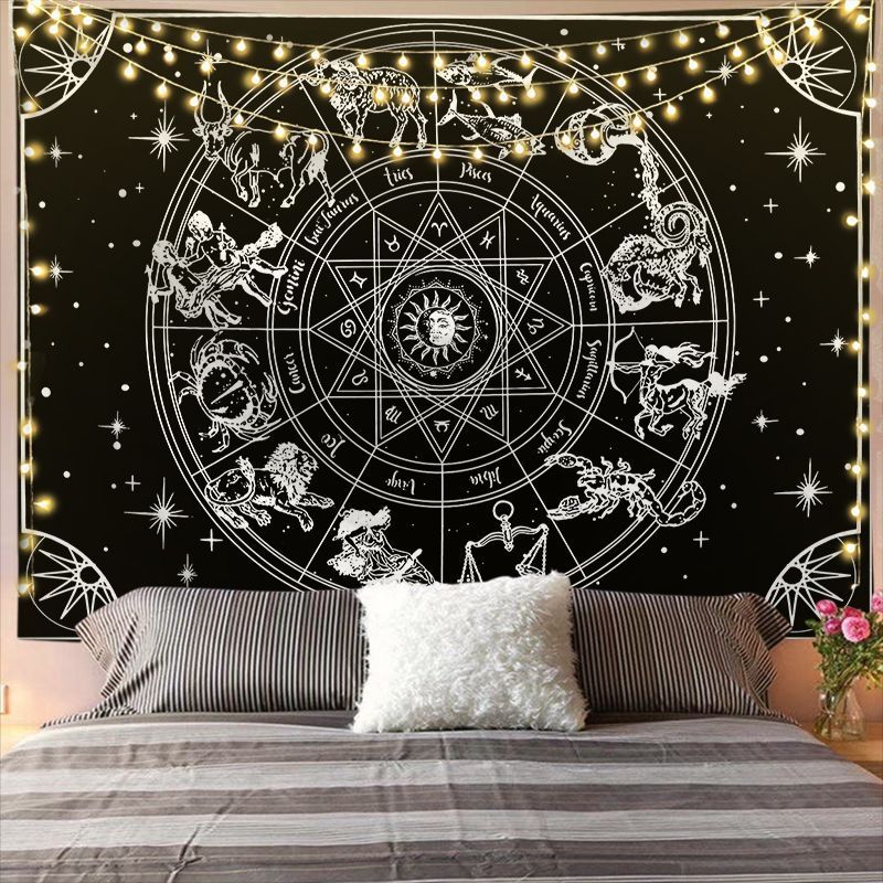 Mandala Tapestry for Home Decor White Black Sun And Moon Tapestry Wall Hanging Gossip Tapestries Bedroom