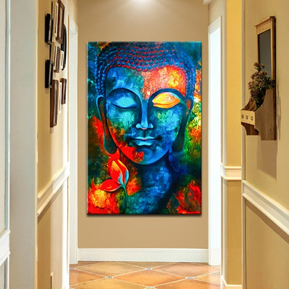 God Buddha Wall Art Canvas  Modern Buddha Canvas Art Paintings On The Wall Canvas Pictures Buddhism Posters Wall Decor