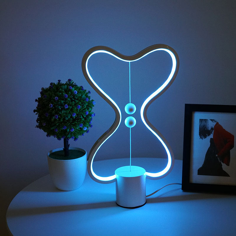 7 Colors Balance Lamp LED Night Light USB Powered Home Decor Bedroom